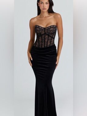 House of CB Ayana strapless lace